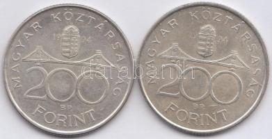 1994. 200Ft Ag "Deák" (2x) T:2