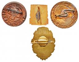 DN 2db Vöröskereszt jelvény: "Érdemes Munkáért" + "Véradásra kész" + 2db "H...