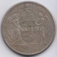 1930. 5P Ag "Horthy jobbra" T:3 Adamo P8