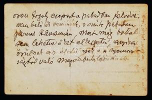 cca 1916 Orosz hadifoglyok csoportja Homonnán, fotólap, hátoldalon feliratozva, 9×14 cm
cca 1916 Fir...