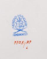 Herendi Apponyi mintás tálka, kézzel festett, jelzett, hibátlan, 13,5×9,5 cm
