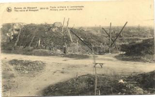 WWI Military post in Lombartzyde, the ruins at Nieuport (EK)