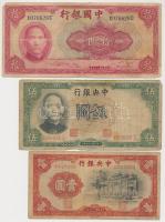 Kína 25db-os vegyes bankjegy gyűjtemény jó darabokkal, lefűzhető albumban T:vegyes
China 25pcs of va...