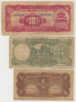 Kína 25db-os vegyes bankjegy gyűjtemény jó darabokkal, lefűzhető albumban T:vegyes
China 25pcs of va...