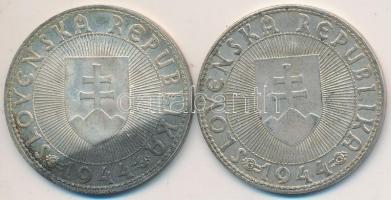 Szlovákia 1944. 10K Ag "Templomon kereszt" (2x) T:2-,3
Slovakia 1944. 10 Korun Ag "Cr...