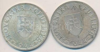 Szlovákia 1944. 10K Ag "Templomon kereszt" (2x) T:2-,3
Slovakia 1944. 10 Korun Ag "Cr...