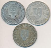Szlovákia 1944. 10K Ag "Templomon kereszt" (3x) T:2-,3
Slovakia 1944. 10 Korun Ag "Cr...