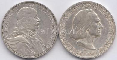 1935. 2P Ag "Rákóczi" + 1936. 2P Ag "Liszt Ferenc" T:1-,2