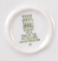 Zsolnay őzikék, kézzel festett, jelzett, hibátlan, m:7 cm, h:14 cm