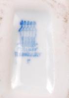 Zsolnay tehén, kézzel festett, jelzett, hibátlan, m:7 cm