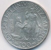 Csehszlovákia 1948. 100K Ag Károly Egyetem T:2 Czechoslovakia 1948. 100 Korun Ag Charles University C:XF Krause KM# 26