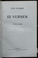 Ady Endre: Új versek. A halottak élén. A menekülő élet. Ki látott engem? 2 kötet. Bp., 1919, Pallas ...