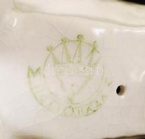 Hollóházi foxi, kézzel festett, jelzett, hibátlan, m:14 cm, h:16 cm