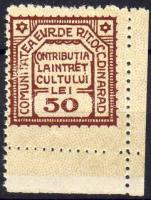 Románia/Rumänien ca 1920 Aradi zsidó közösség segélybélyeg / Jüd. Gemeinde Arad Spendemarke