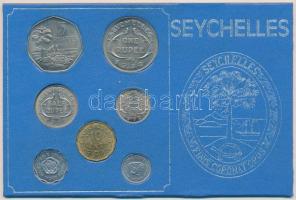 Seychelle-szigetek 1972. 1c - 5R 7klf db, forgalmi szett plasztik tokban T:1 Seychelles 1972. 1 cent - 5 Rupees 7 different, coin set in plastic case C:UNC