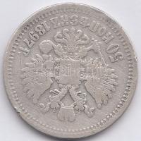 Oroszország 1897. 50k Ag "II. Miklós" T:3  Russia 1897. 50 Kopeks "Nicholas II" Ag C:F  Krause Y58.1