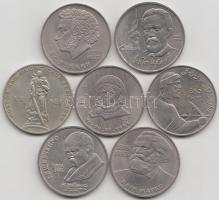 Szovjetunió 1965-1991. 1R (7xklf) T:vegyes
Soviet Union 1965-1991. 1 Rouble (7xdiff) C:mixed