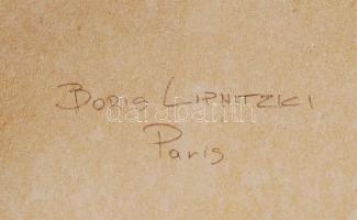 cca 1930 Boris Lipnitzky(1887-1971): Art deco színpadi enteriőr, hátoldalon feliratozva, 17x15 cm