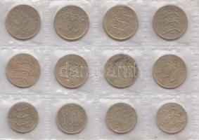 Észtország 1991-1992. 10s (4x) + 20s (4x) + 50s (4x) T:2,2-
Estonia 1991-1992. 10 Senti (4x) + 20 Se...