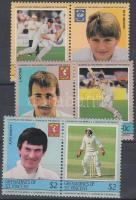 Krikett játékosok, autók 2 sor (7 pár) 2 stecklapon Cars, cricket players 2 sets (7 paris) on 2 stoc...