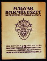 1927 A Magyar Iparművészet XXX. évfolyamának 1-2. száma,, az Országos Iparművészeti Társulat Kiadása, 48p