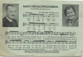 Nagy Oroszországban... Czere Horváth János, H. Várady Ilona / Hungarian military music sheet (b)