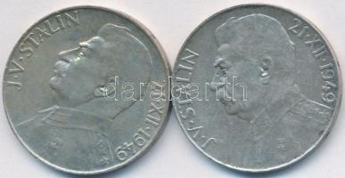 Csehszlovákia 1949. 50K Ag "Sztálin" (2x) T:2-
Czechoslovakia 1949. 50 Korun Ag "Stal...