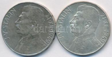 Csehszlovákia 1949. 50K Ag "Sztálin" (2x) T:2-
Czechoslovakia 1949. 50 Korun Ag "Stal...