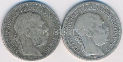 1893. 1K Ag "Ferenc József" (2x) T:3,3-
