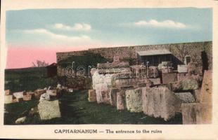 Capernaum, the entrance to the ruins