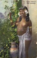 Types d'Orient / erotic postcard, Arabian folklore