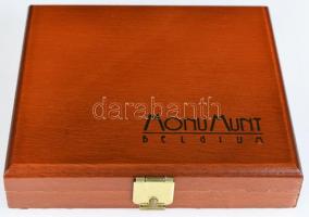 Belgium 2003. "Fabiola 1928-2003" Au emlékérem dísztokban tanúsítvánnyal (11g/0.750/30mm) ...