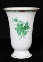 Herendi Apponyi mintás váza, kézzel festett, jelzett, hibátlan, m:13 cm
