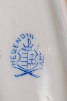 Herendi Viktória mintás tálka, kézzel festett, hibátlan, jelzett, 16x9 cm