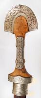 Tuareg tőr, fém hüvelyben, h:36 cm
