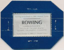 Amerikai Egyesült Államok 1980. 15c "Evezés" Ag olimpiai bélyegérem (12g/0.925) T:PP
USA 1...