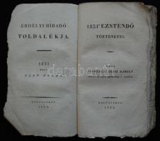 Erdélyi Hiradó toldalékja. 1832 mint első évben. Szerkesztette Méhes Sámuel. Kolozsvár, 1832. Méhes ...