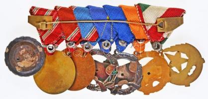 7db-os szocialista kitüntetés együtt felfüggesztve, közte 1957. "Munkás Paraszt Hatalomért&quot...