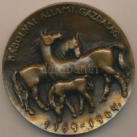 Martsa István (1899-1986) 1964. "Bábolnai Állami Gazdaság" Br plakett (84mm) T:2