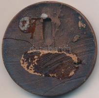 1979. "Beruházási Szakági Konferencia - Szombathely" agyag kis plakett dísztokban T:2