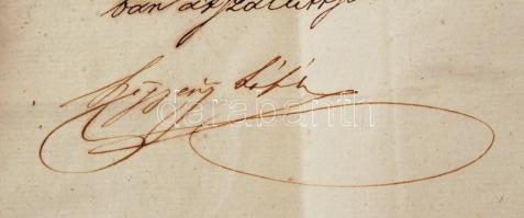 1843 Helytartótanácsi leirat a bánfalvi égostai templom felépítésének ügyében Szőgyény-Marich László...