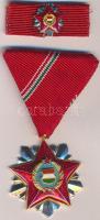 1966. "Szocialista Hazáért Érdemrend" mellszalaggal, szalagsávval és miniatűrrel tokban T:1