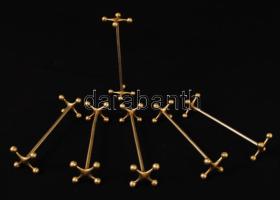 6 db alpakka kés tartó alátét / knife holders