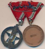 1956. "Tűzrendészeti Érem" ezüst fokozata + 1958. "5 éves önkéntes tűzoltói szolgálat...