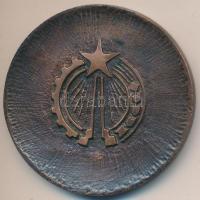 ~1980. "Budapest" bronz emlékérem (57mm) T:2