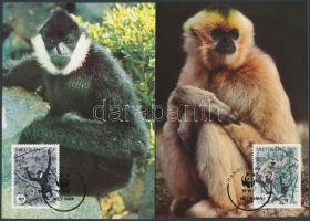 1987 WWF majmok sor Mi 1827-1830 4 CM