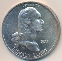 Amerikai Egyesült Államok 1977. "Liberty Lobby - George Washington / 1SE" Ag emlékérem (31...