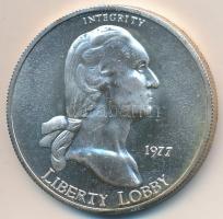 Amerikai Egyesült Államok 1977. "Liberty Lobby - George Washington / 1SE" Ag emlékérem (31...
