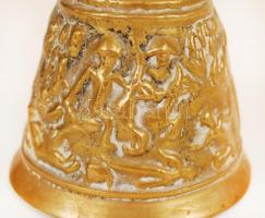 Antik, figurális bronz csengő, m: 14 cm /
bell