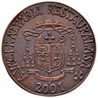 Horváth Tibor (1958-) 2001. "A Váci Kálvária restaurálása" Br emlékérem tanúsítvánnyal dís...